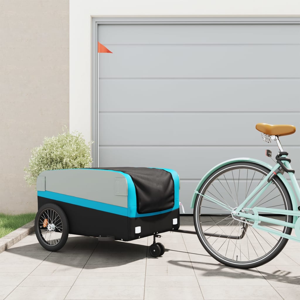 Fahrradanhänger Schwarz Und 45 Kg Eisen