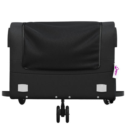 Fahrradanhänger Schwarz 45 Kg Eisen