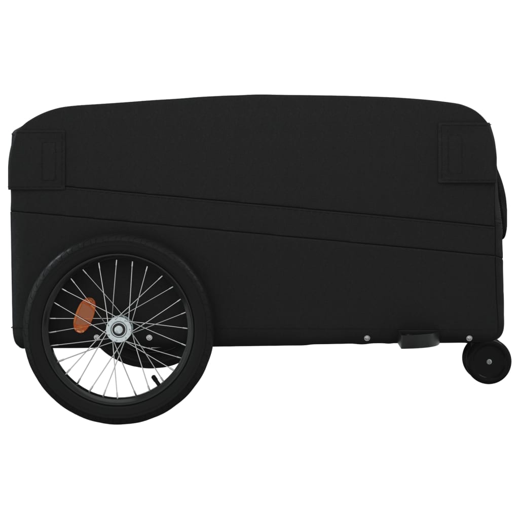 Fahrradanhänger Schwarz 45 Kg Eisen