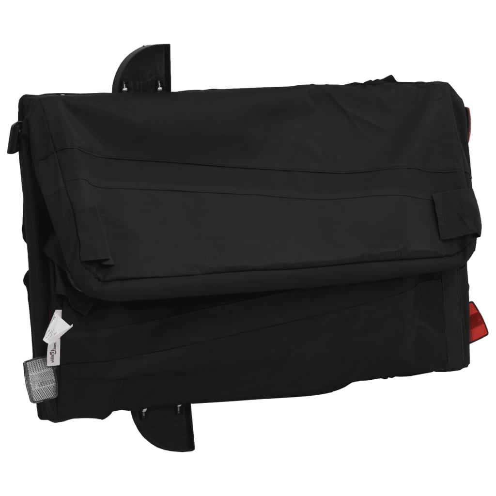 Fahrradanhänger Schwarz 45 Kg Eisen