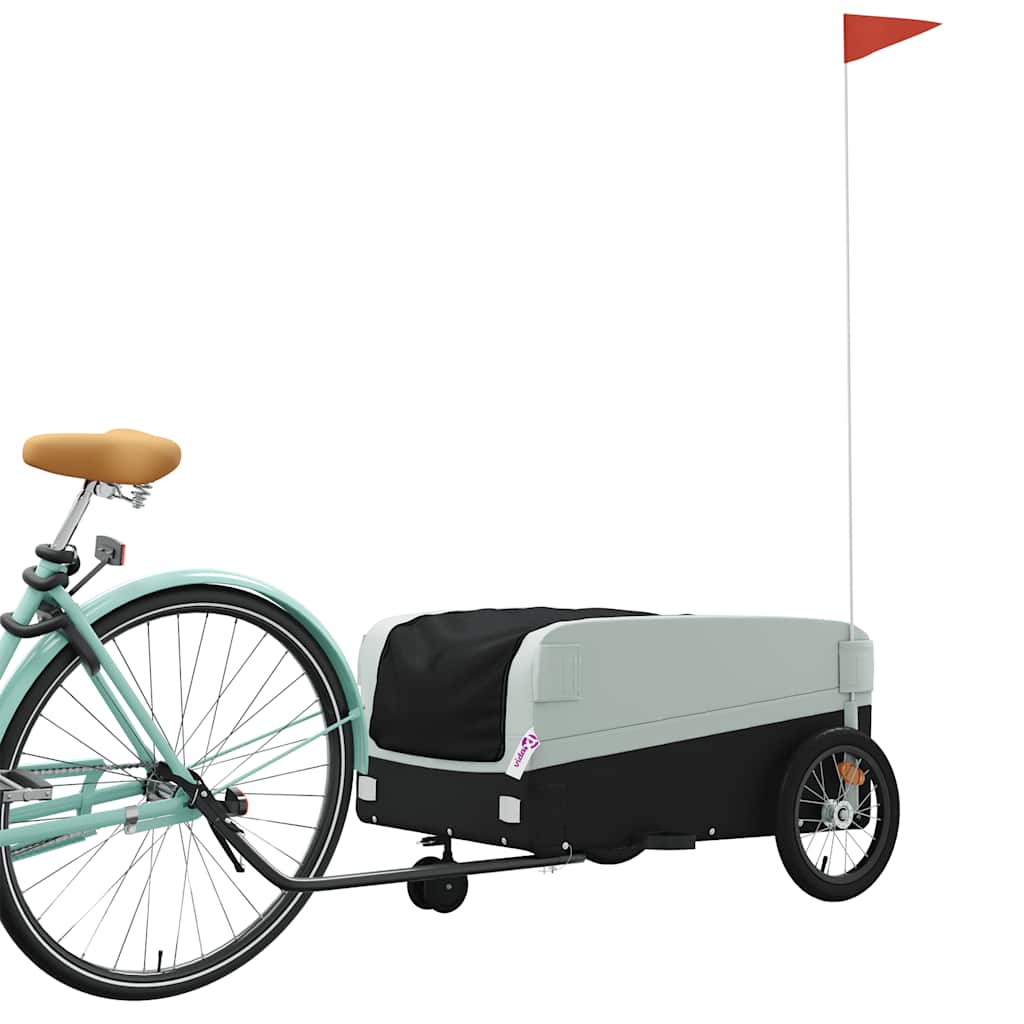 Fahrradanhänger Schwarz Und 45 Kg Eisen