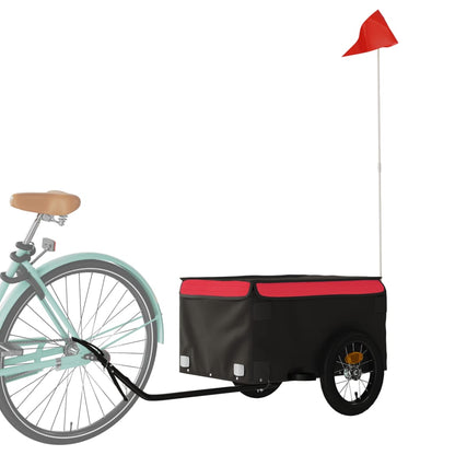 Fahrradanhänger Schwarz Und 30 Kg Eisen