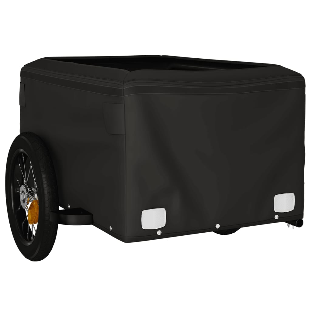 Fahrradanhänger Schwarz Und 30 Kg Eisen