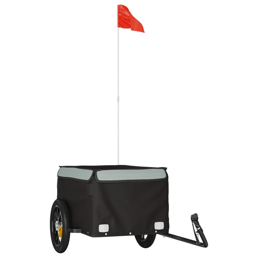 Fahrradanhänger Schwarz Und 30 Kg Eisen