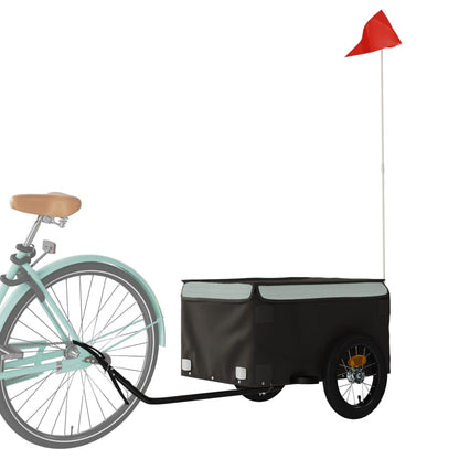 Fahrradanhänger Schwarz Und 30 Kg Eisen