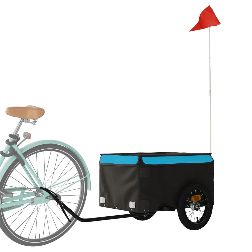 Fahrradanhänger Schwarz Und 30 Kg Eisen