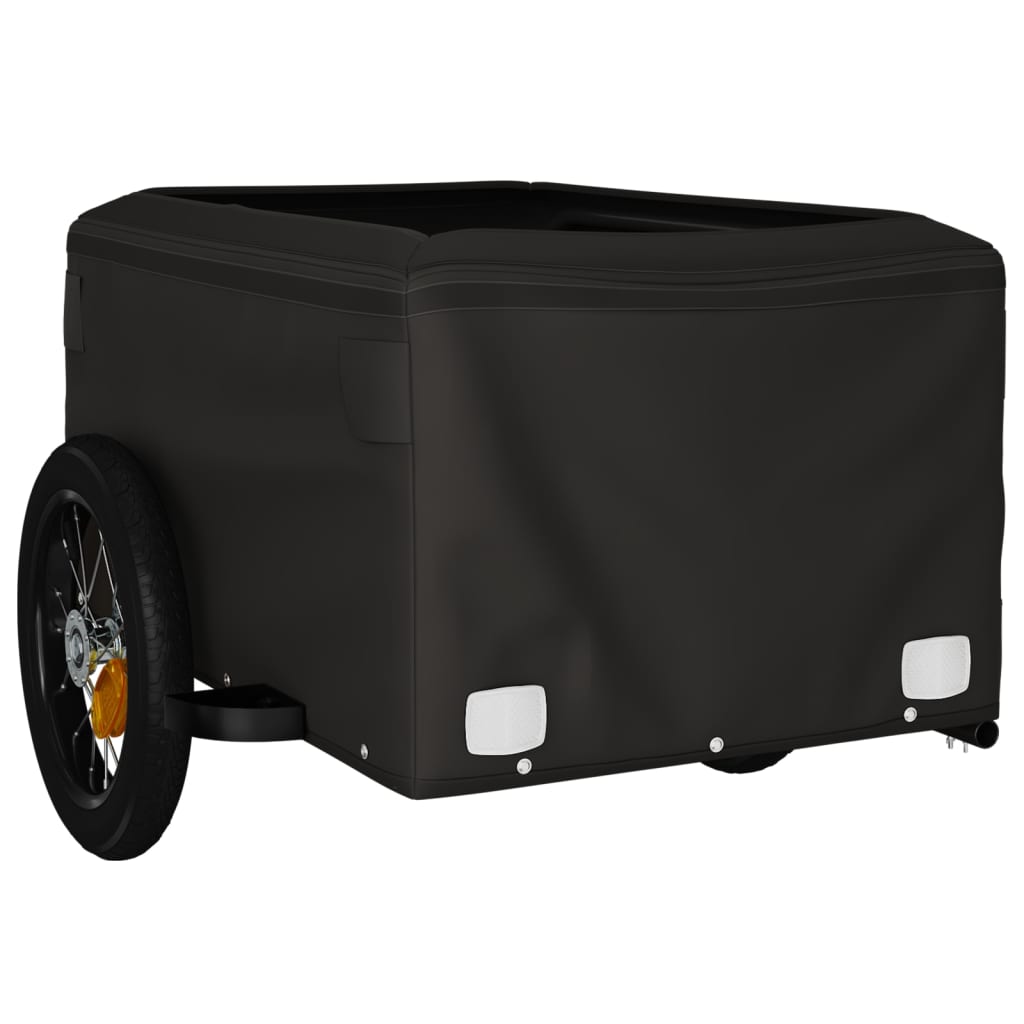 Fahrradanhänger Schwarz Und 30 Kg Eisen