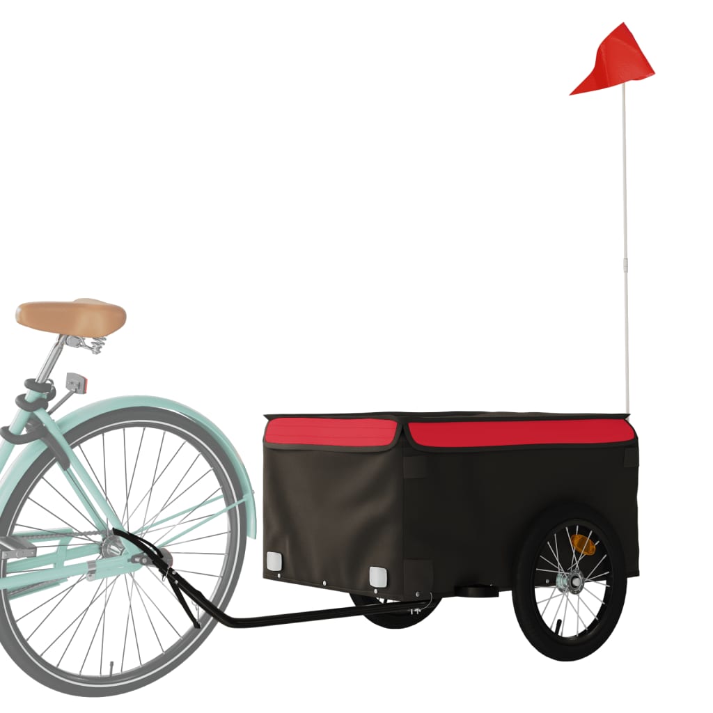 Fahrradanhänger Schwarz Und 45 Kg Eisen