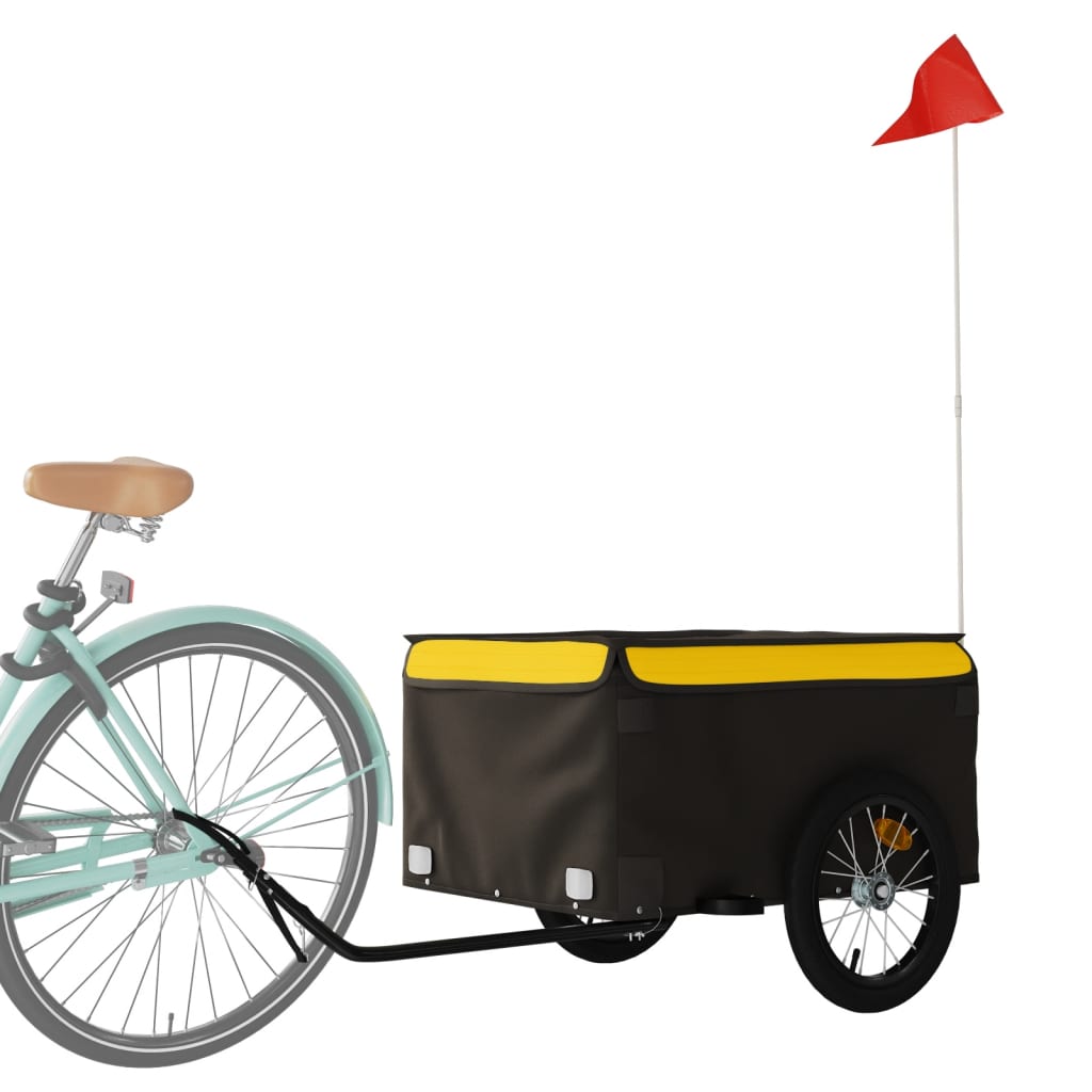 Fahrradanhänger Schwarz Und 45 Kg Eisen