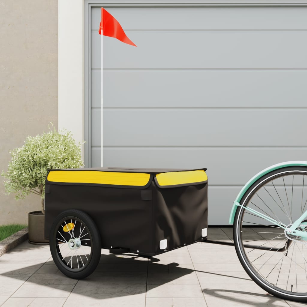 Fahrradanhänger Schwarz Und 45 Kg Eisen