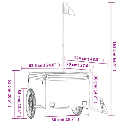 Fahrradanhänger 45 Kg Eisen