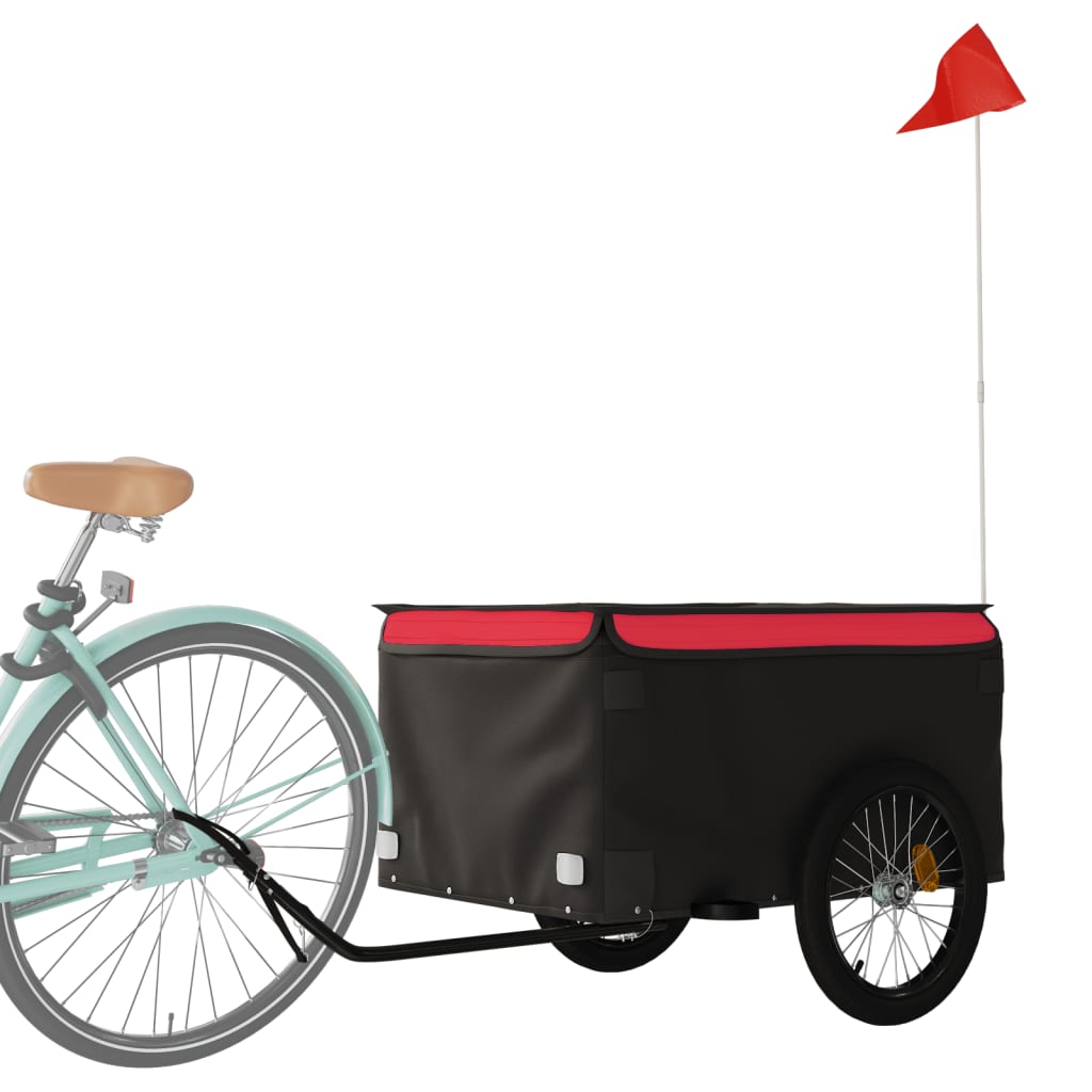 Fahrradanhänger Schwarz Und 45 Kg Eisen