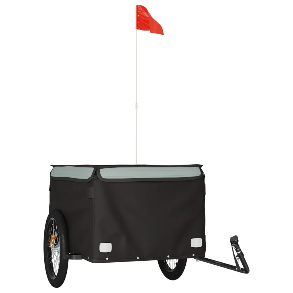 Fahrradanhänger Schwarz Und 45 Kg Eisen