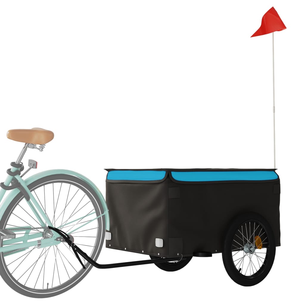 Fahrradanhänger Schwarz Und 45 Kg Eisen