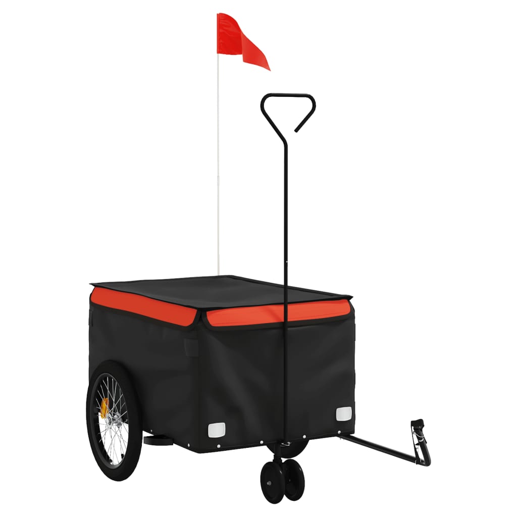 Fahrradanhänger Schwarz Und 30 Kg Eisen