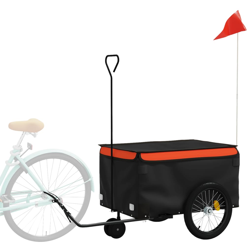 Fahrradanhänger Schwarz Und 30 Kg Eisen