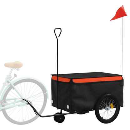 Fahrradanhänger Schwarz Und 30 Kg Eisen