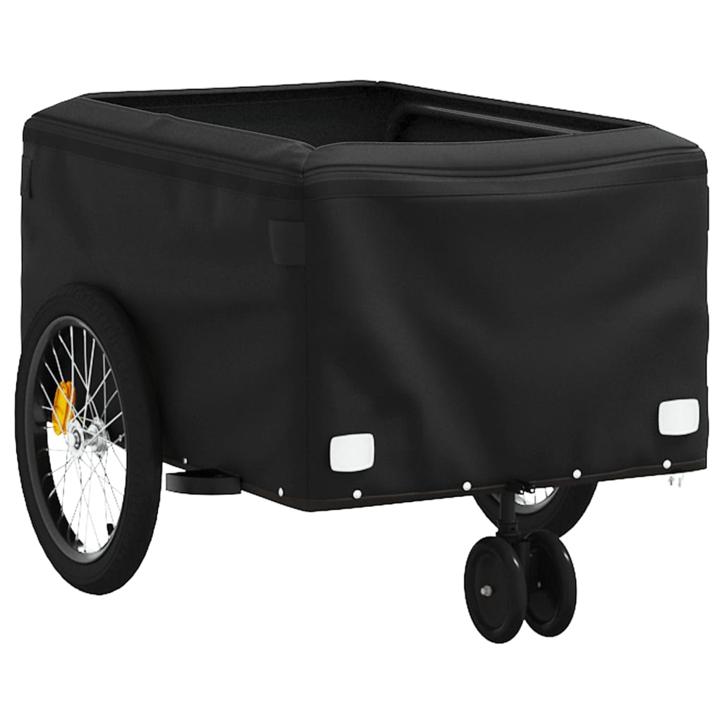 Fahrradanhänger Schwarz Und 30 Kg Eisen
