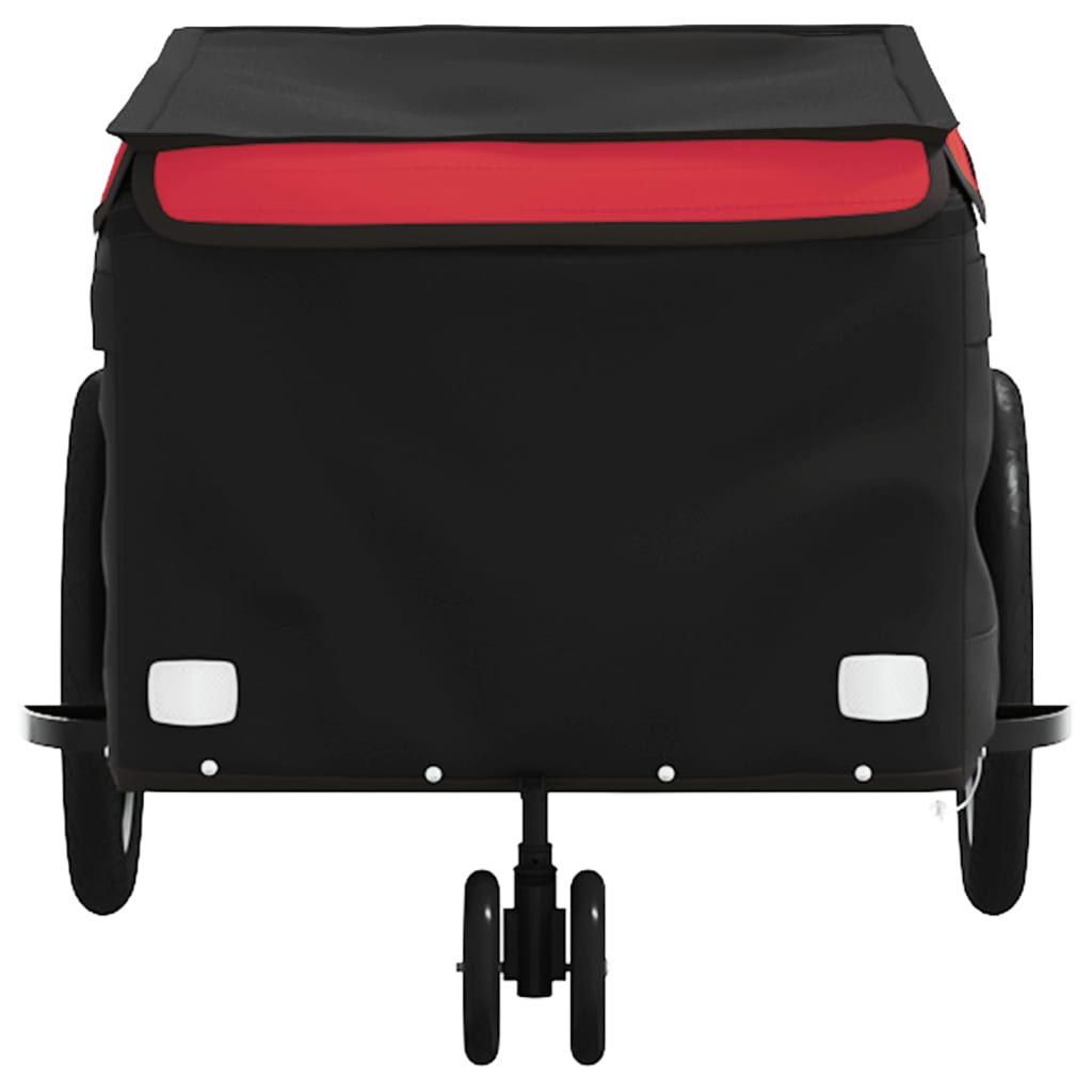 Fahrradanhänger Schwarz Und Rot 30 Kg Eisen