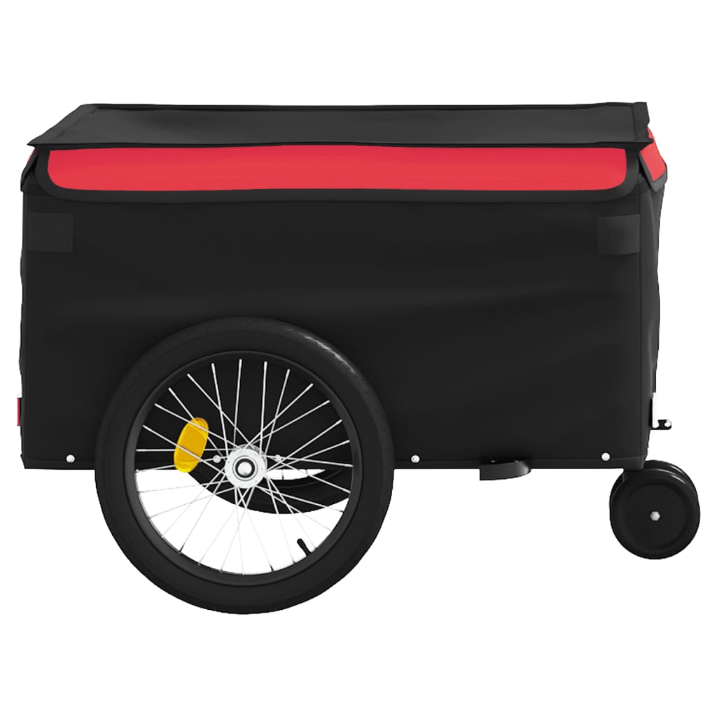 Fahrradanhänger Schwarz Und Rot 30 Kg Eisen