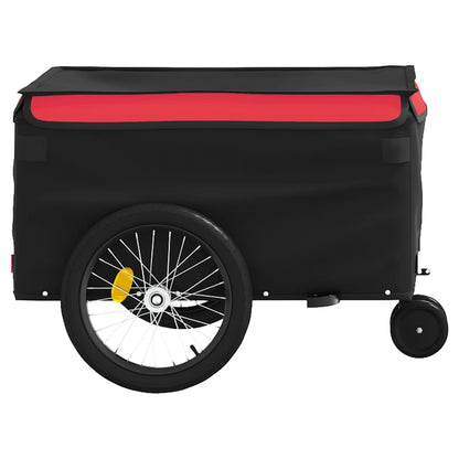 Fahrradanhänger Schwarz Und Rot 30 Kg Eisen