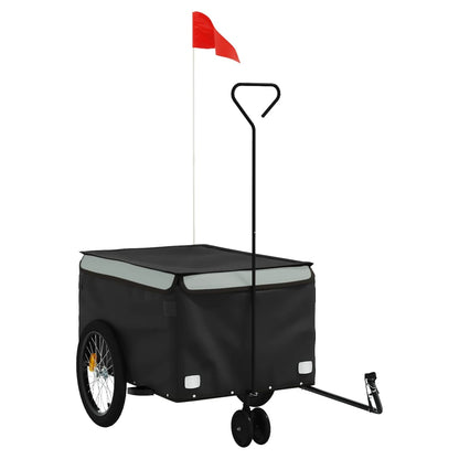 Fahrradanhänger Schwarz Und 30 Kg Eisen