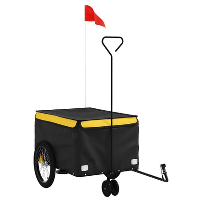 Fahrradanhänger Schwarz Und 30 Kg Eisen
