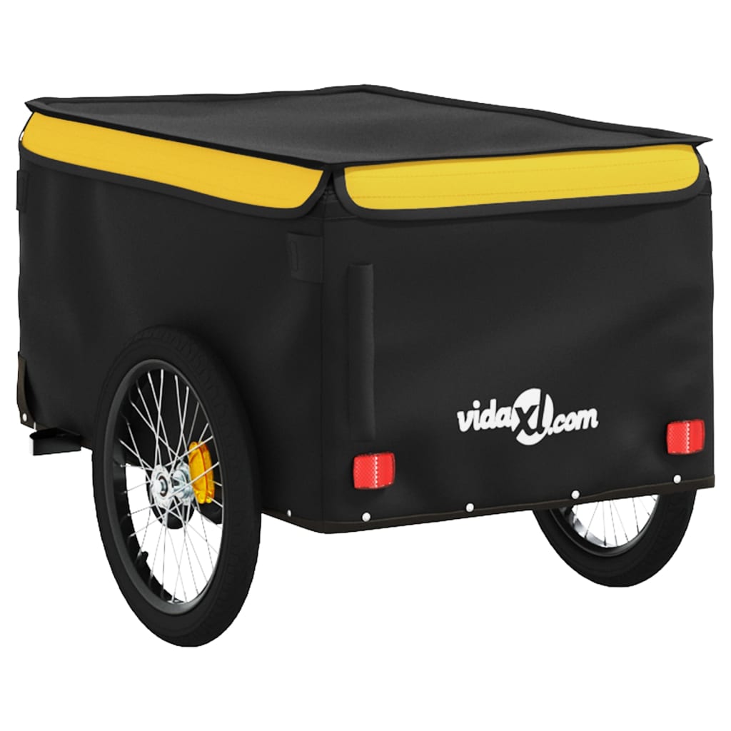 Fahrradanhänger Schwarz Und 30 Kg Eisen