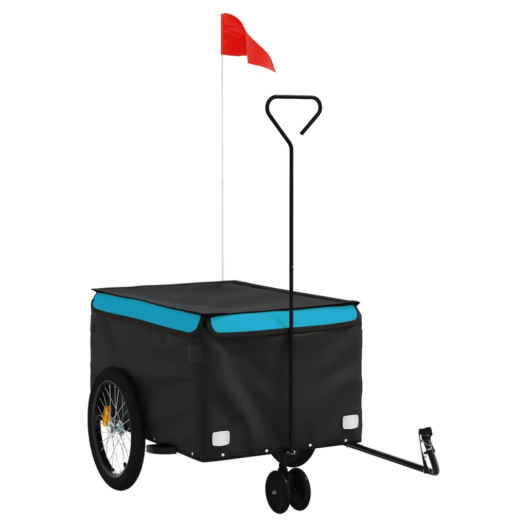 Fahrradanhänger Schwarz Und 30 Kg Eisen