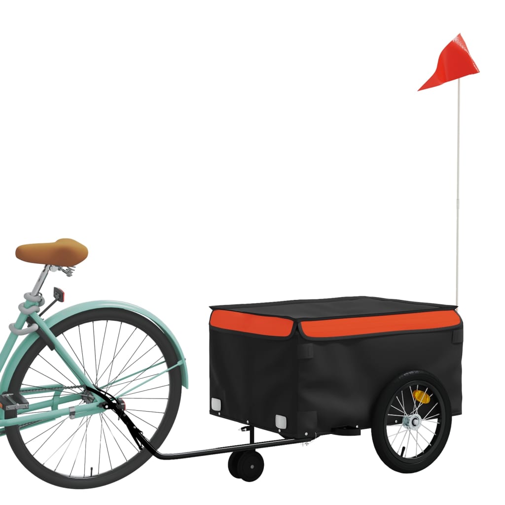 Fahrradanhänger Schwarz Und 45 Kg Eisen