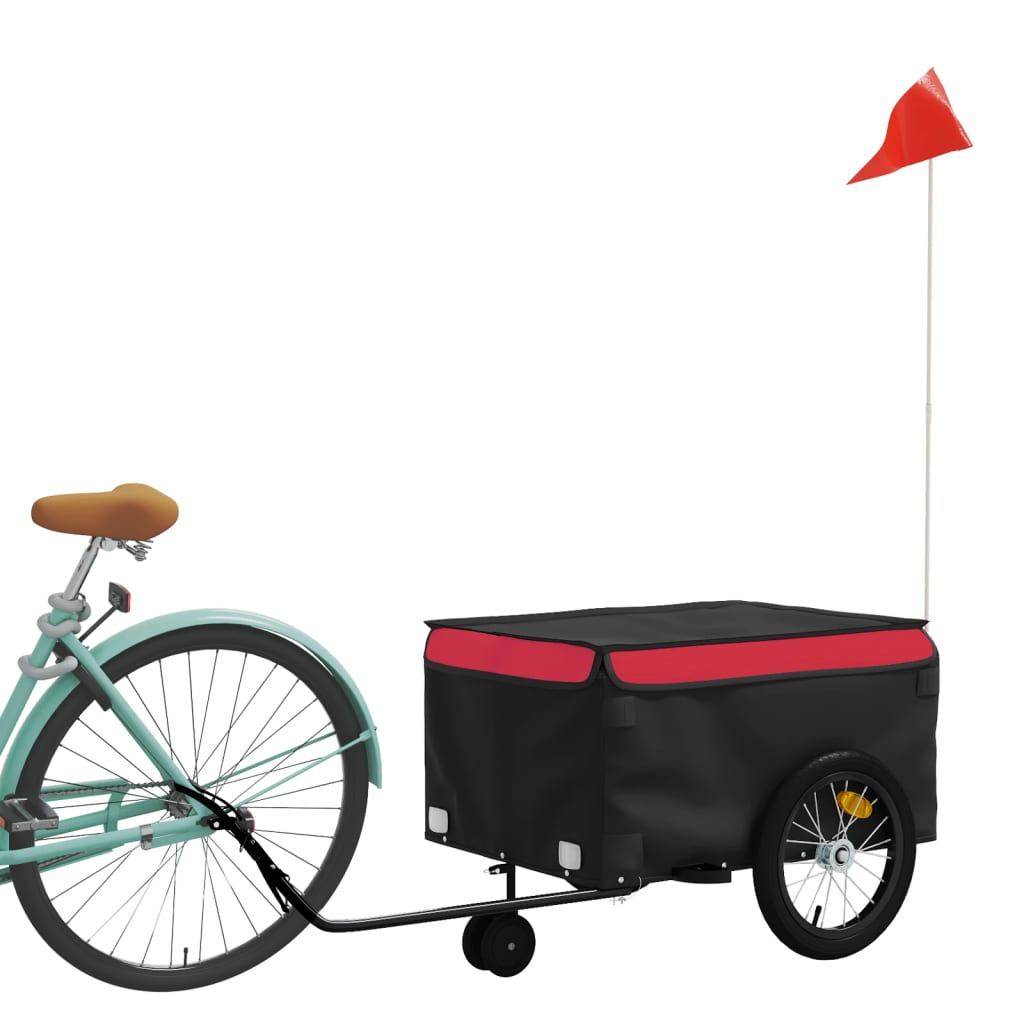 Fahrradanhänger Schwarz Und 45 Kg Eisen