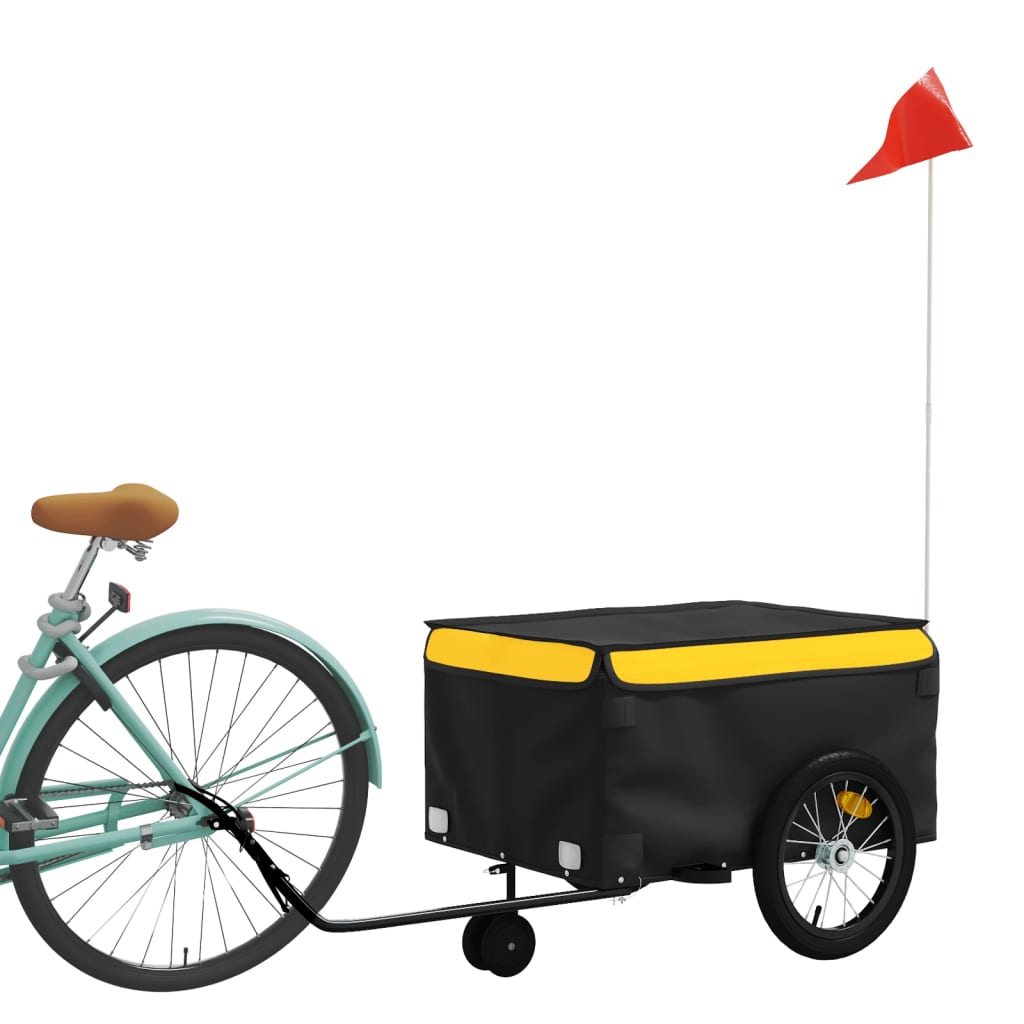 Fahrradanhänger Schwarz Und 45 Kg Eisen