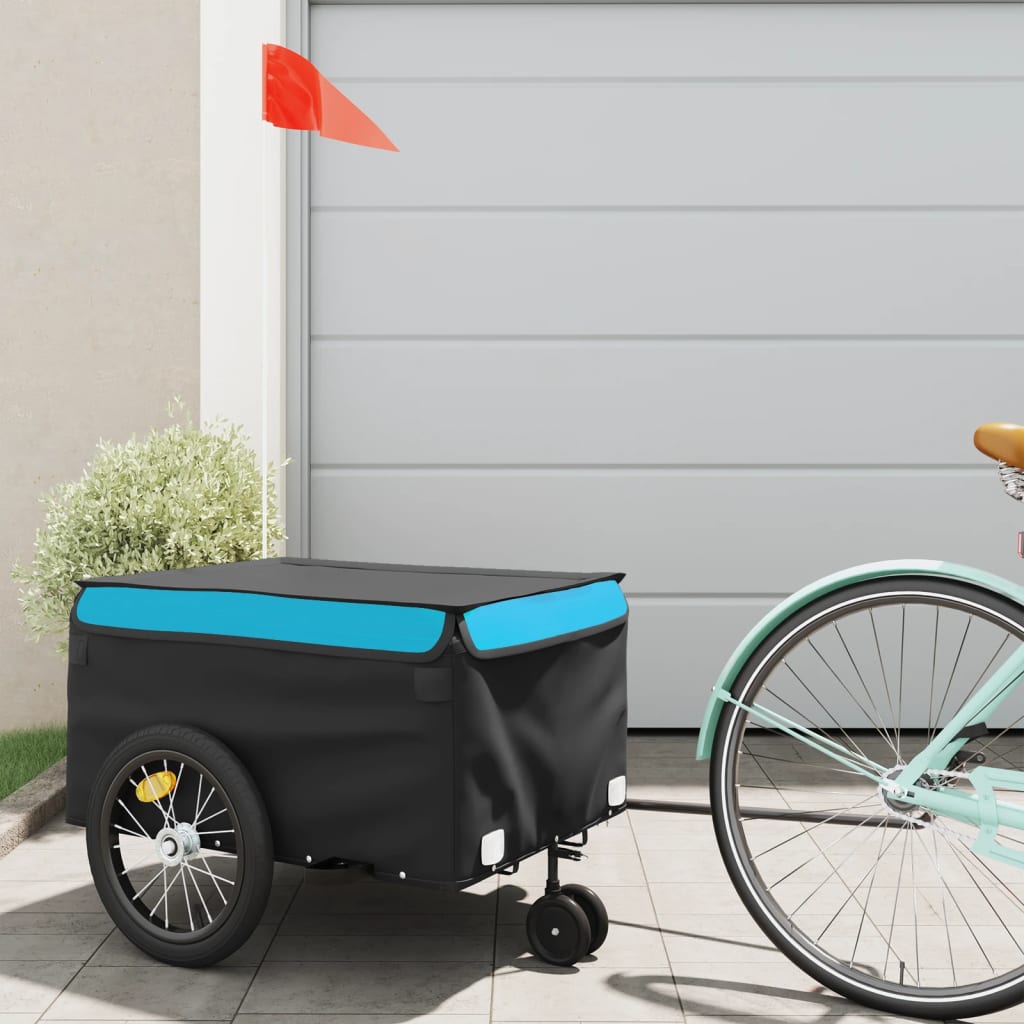 Fahrradanhänger Schwarz Und 45 Kg Eisen