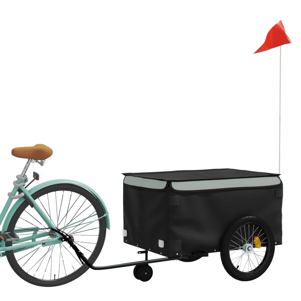 Fahrradanhänger Schwarz Und 45 Kg Eisen
