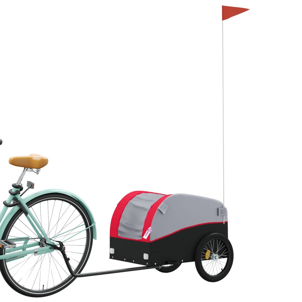 Fahrradanhänger Schwarz Und 30 Kg Eisen