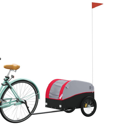 Fahrradanhänger Schwarz Und 30 Kg Eisen