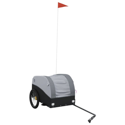 Fahrradanhänger Schwarz Und 30 Kg Eisen