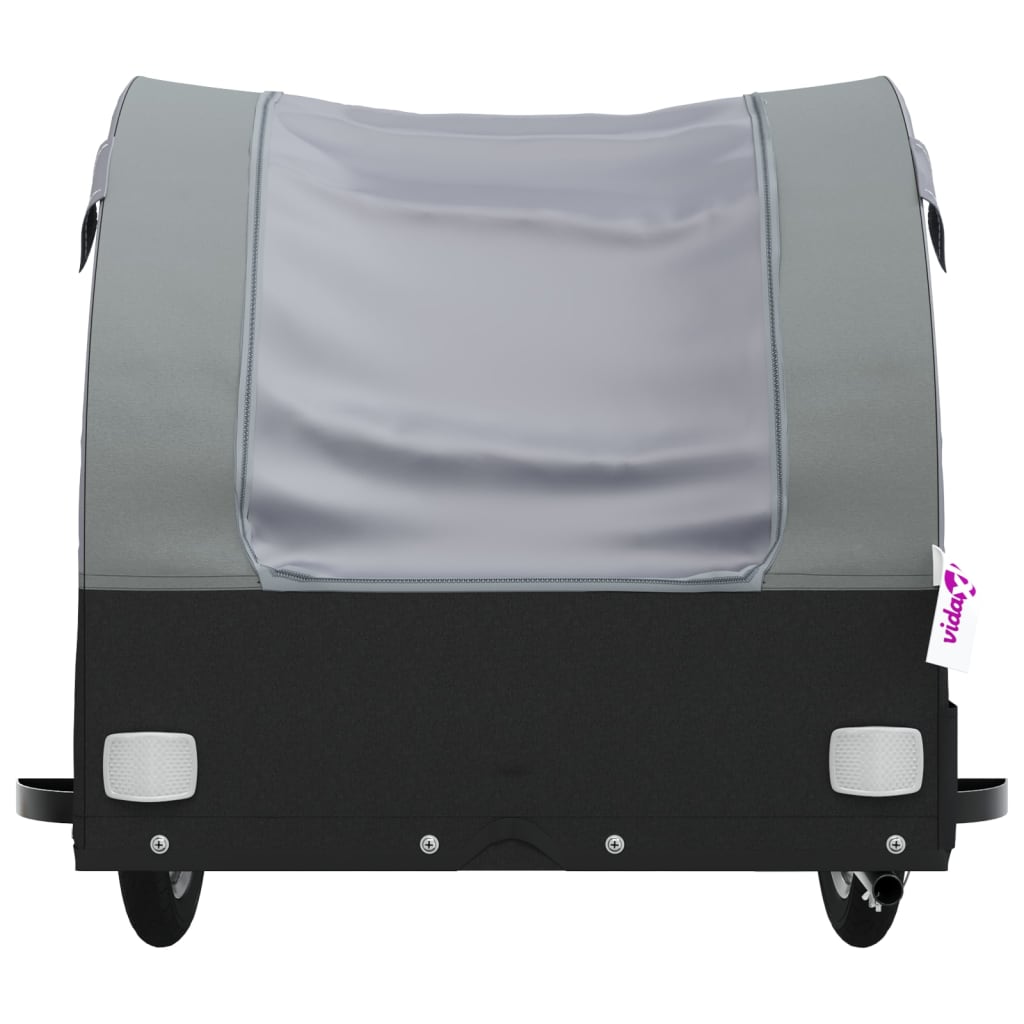 Fahrradanhänger Schwarz Und 30 Kg Eisen