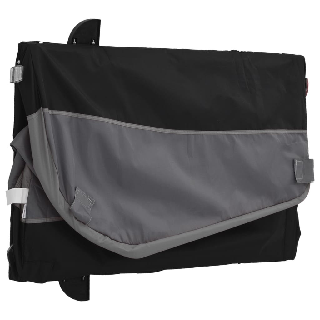 Fahrradanhänger Schwarz Und 30 Kg Eisen