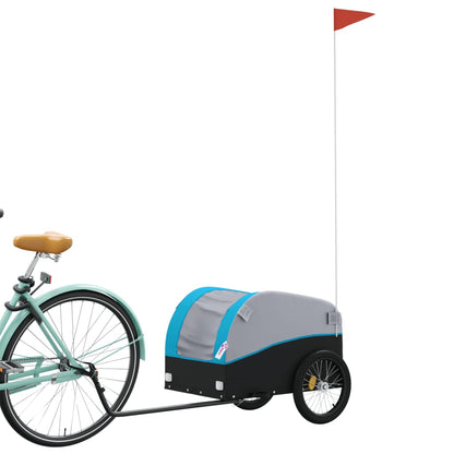 Fahrradanhänger Schwarz Und 30 Kg Eisen