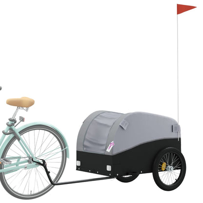 Fahrradanhänger Schwarz Und 45 Kg Eisen