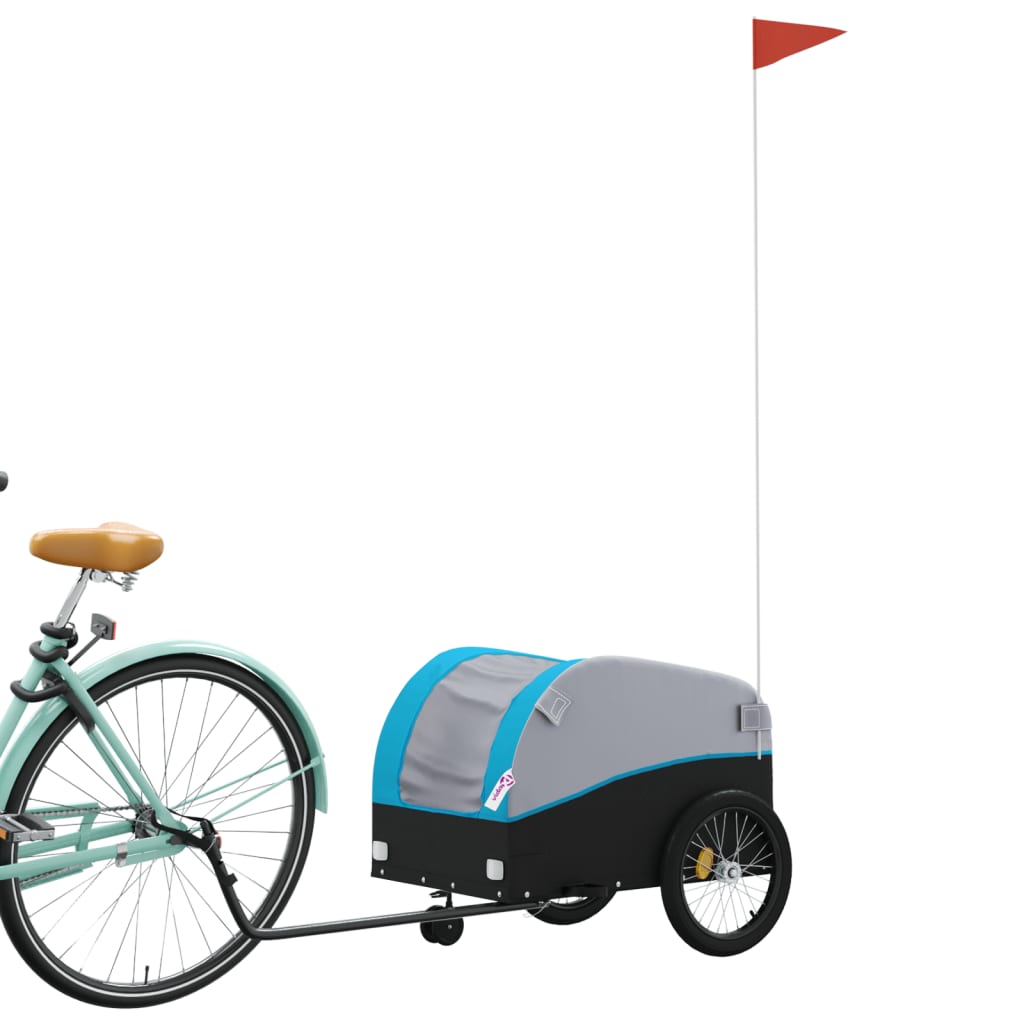 Fahrradanhänger Schwarz Und 30 Kg Eisen