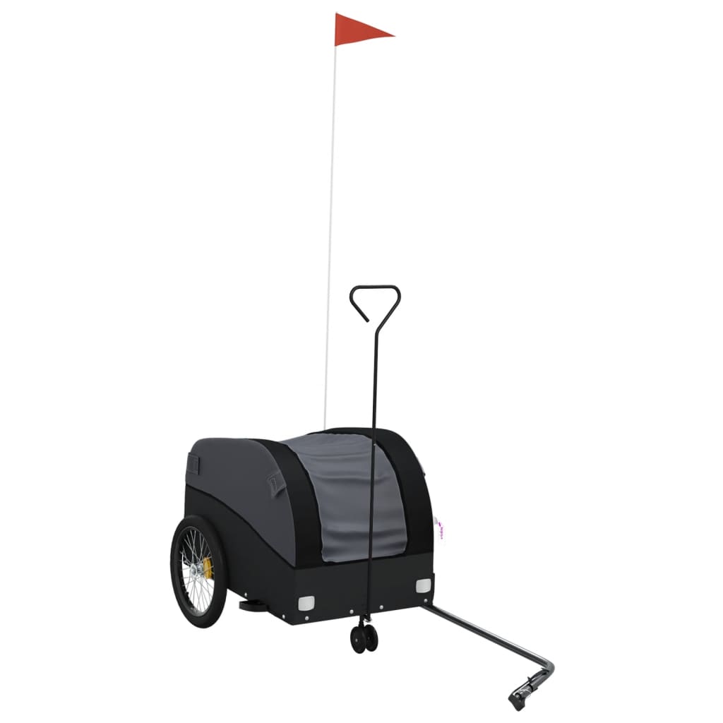 Fahrradanhänger Schwarz 30 Kg Eisen