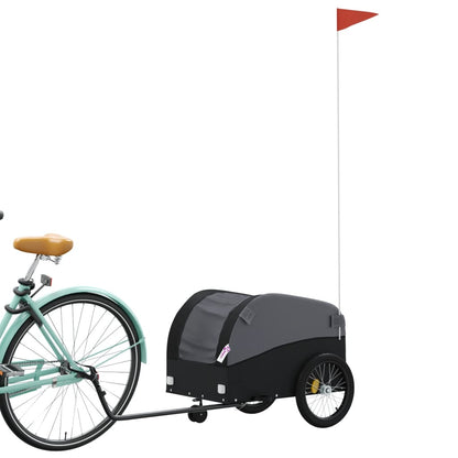 Fahrradanhänger Schwarz 30 Kg Eisen