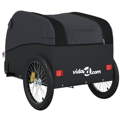 Fahrradanhänger Schwarz 30 Kg Eisen