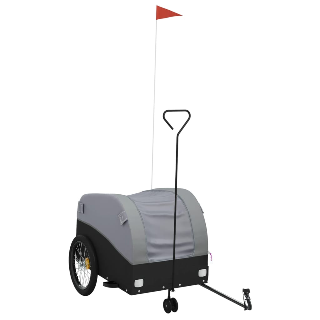 Fahrradanhänger Schwarz Und 45 Kg Eisen