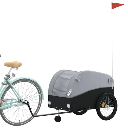 Fahrradanhänger Schwarz Und 45 Kg Eisen