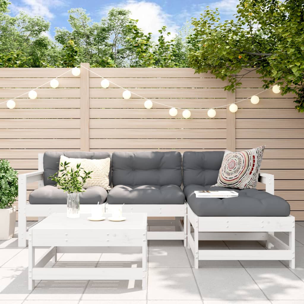 5-Tlg. Garten-Lounge-Set Mit Kissen Imprägniertes Kiefernholz