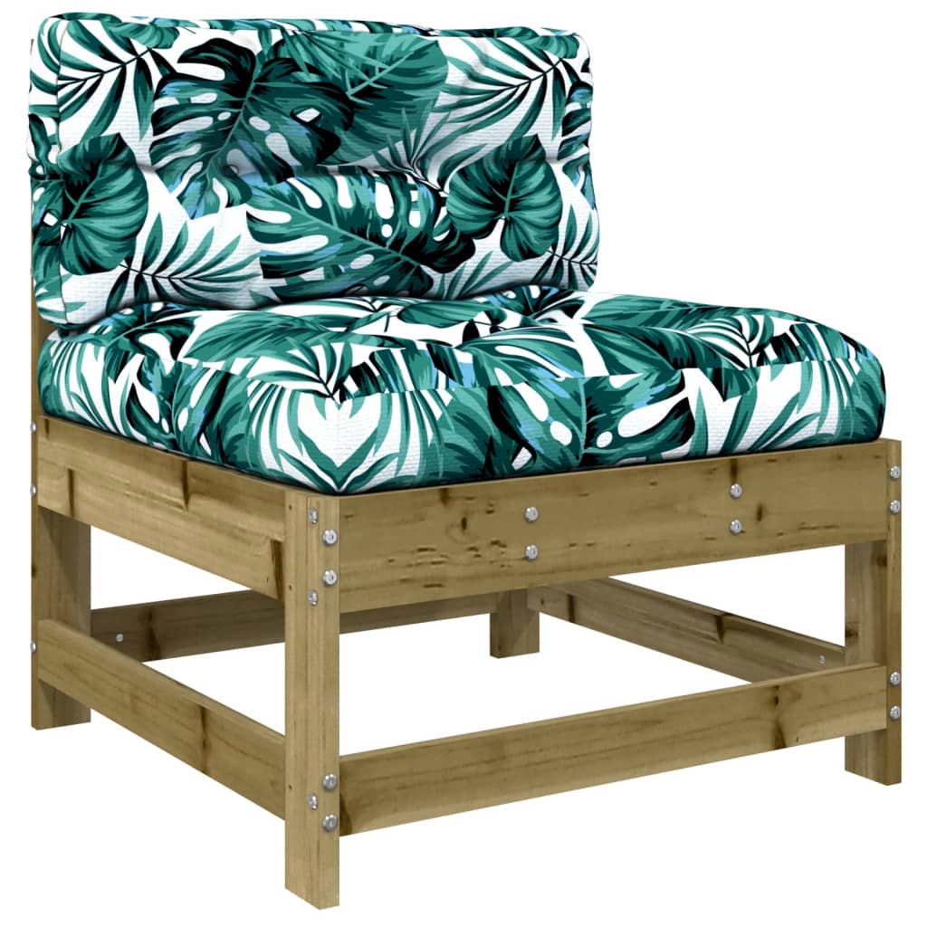 5-Tlg. Garten-Lounge-Set Mit Kissen Imprägniertes Kiefernholz