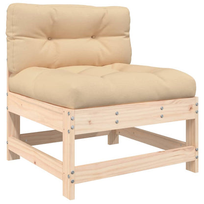 8-Tlg. Garten-Lounge-Set Mit Kissen Massivholz